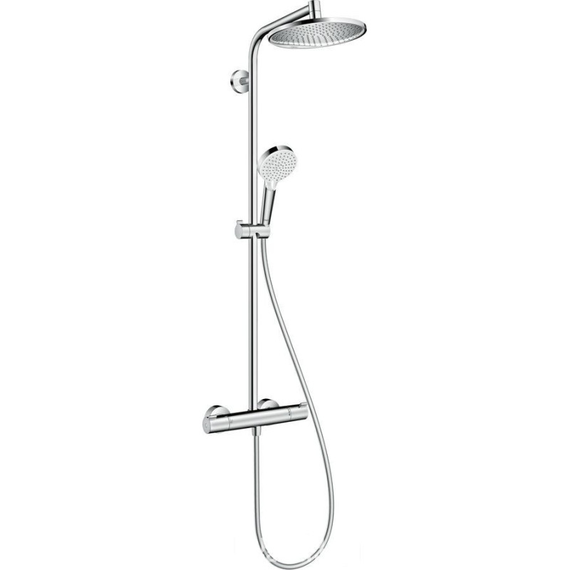 Komplet prysznicowy 240 1jet EcoSmart z termostatem Chrom Crometta S Hansgrohe (27268000)