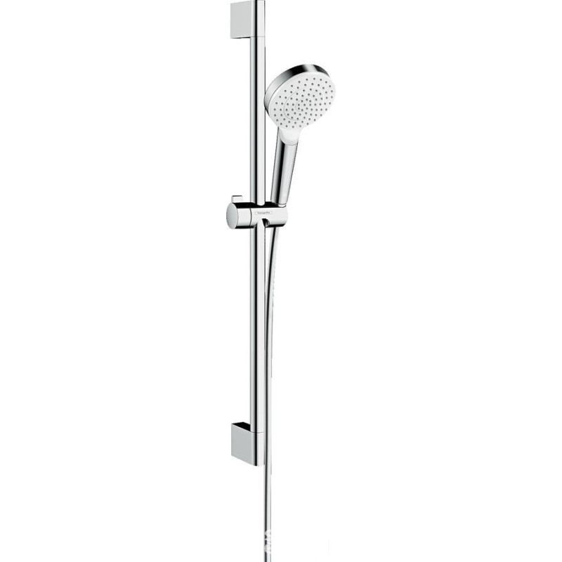 Zestaw prysznicowy 100 1jet EcoSmart z drążkiem 65 cm Biały/Chrom Crometta Hansgrohe (26535400)