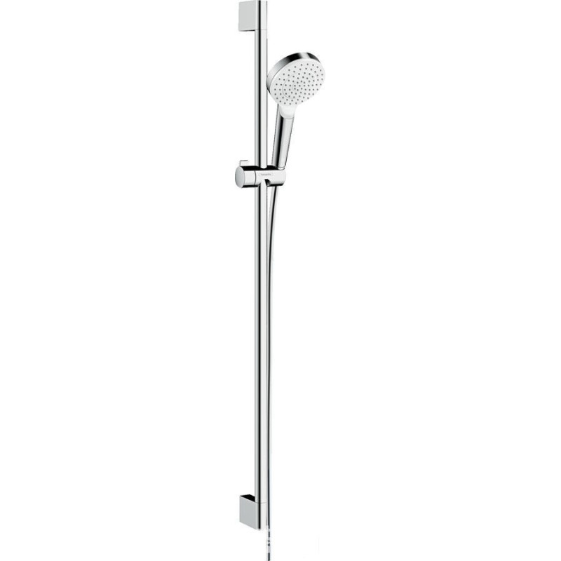 Zestaw prysznicowy 100 1jet EcoSmart z drążkiem 90 cm Biały/Chrom Crometta Hansgrohe (26539400)