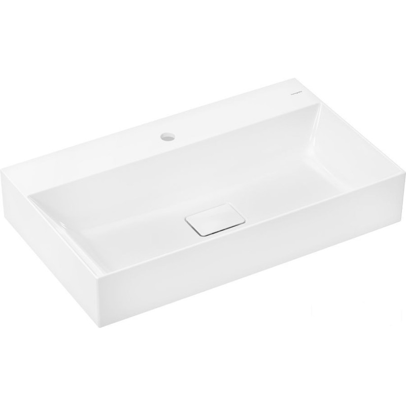 Umywalka wpuszczana 80x48 szlifowana z otworem na baterię, bez przelewu Xevolos E Hansgrohe (61098450)