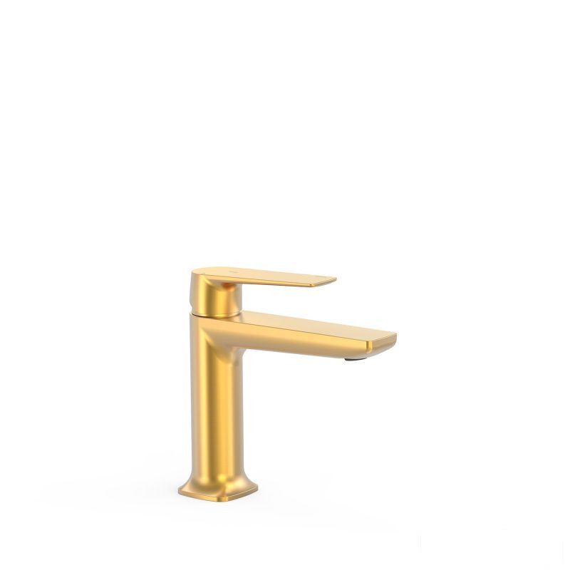 Bateria umywalkowa jednouchwytowa Tres Loft Złoto matowe 24k (22210401OM)