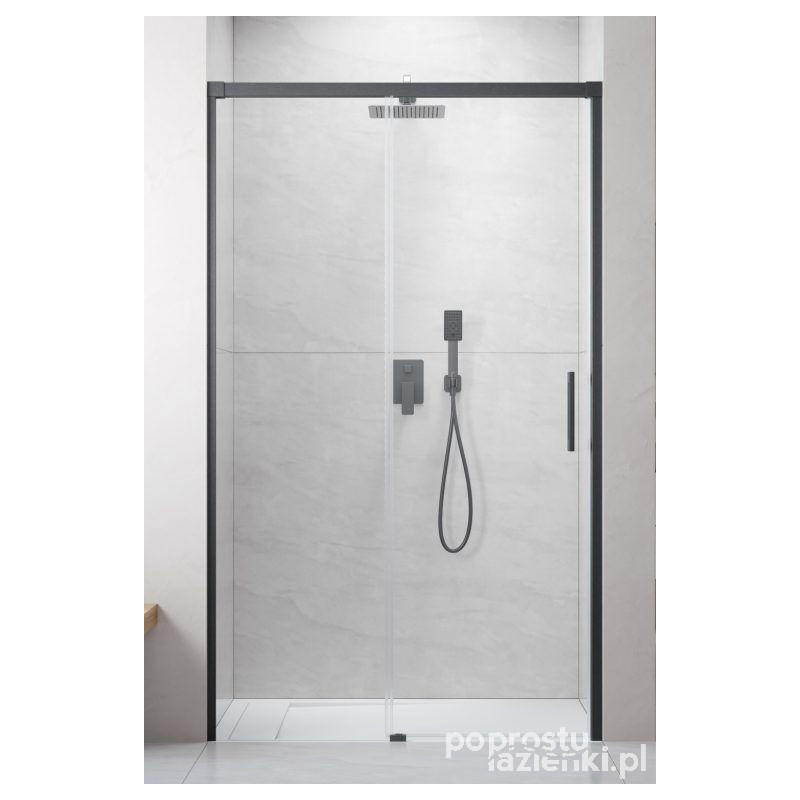 Drzwi prysznicowe 150 Idea Brushed GunMetal DWJ Radaway (387019-92-01L)