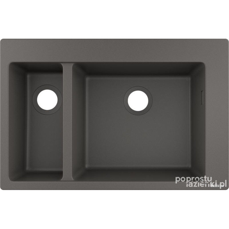 0-F635 Zlewozmywak nablatowy 180/450 S51 kamienna szarość Hansgrohe (43315290)