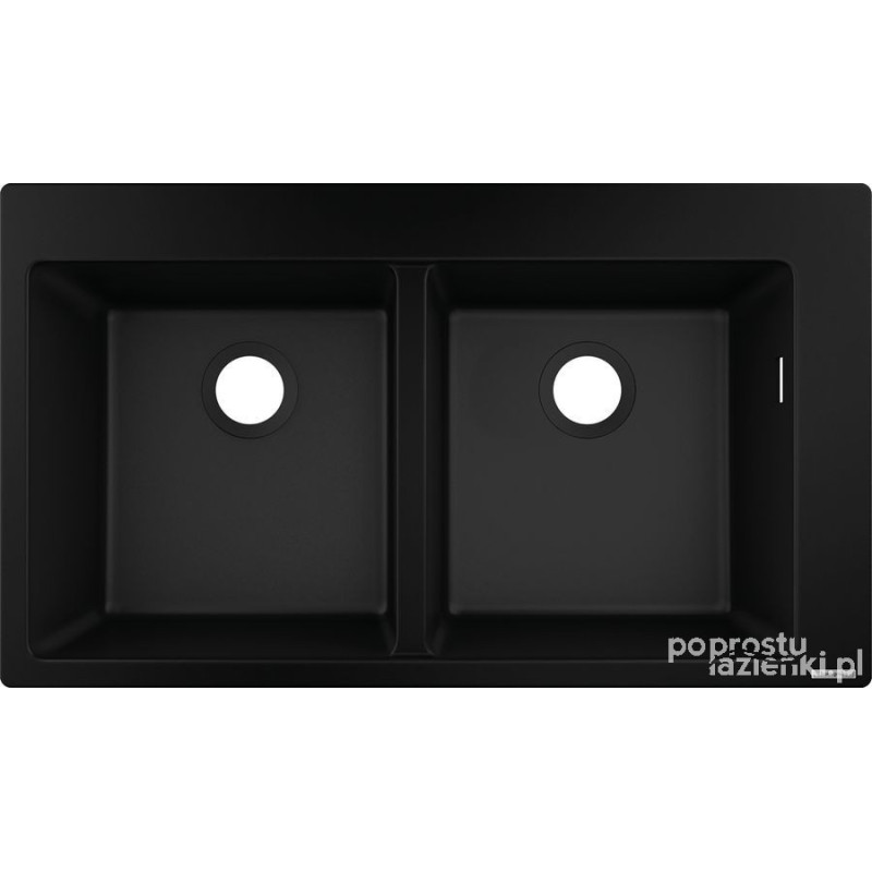 0-F770 Zlewozmywak nablatowy 370/370 grafitowy S51 grafitowa czerń Hansgrohe (43316170)
