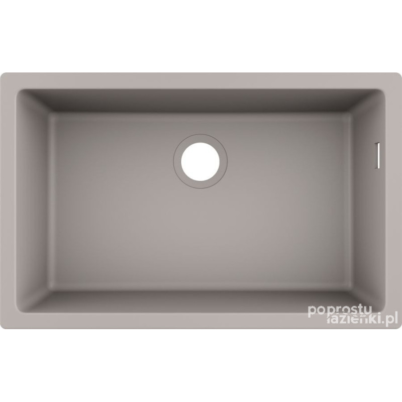 0-U660 Zlewozmywak podblatowy 660 S51 szarość betonu Hansgrohe (43432380)