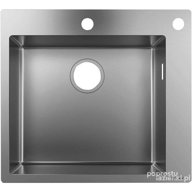 2-F450 Zlewozmywak nablatowy 450 S71 stal szlachetna Hansgrohe (43305800)