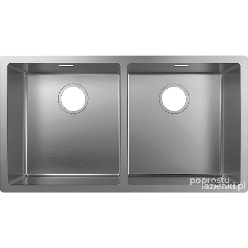 9-U765 Zlewozmywak podblatowy 370/370 S71 stal szlachetna Hansgrohe (43430800)