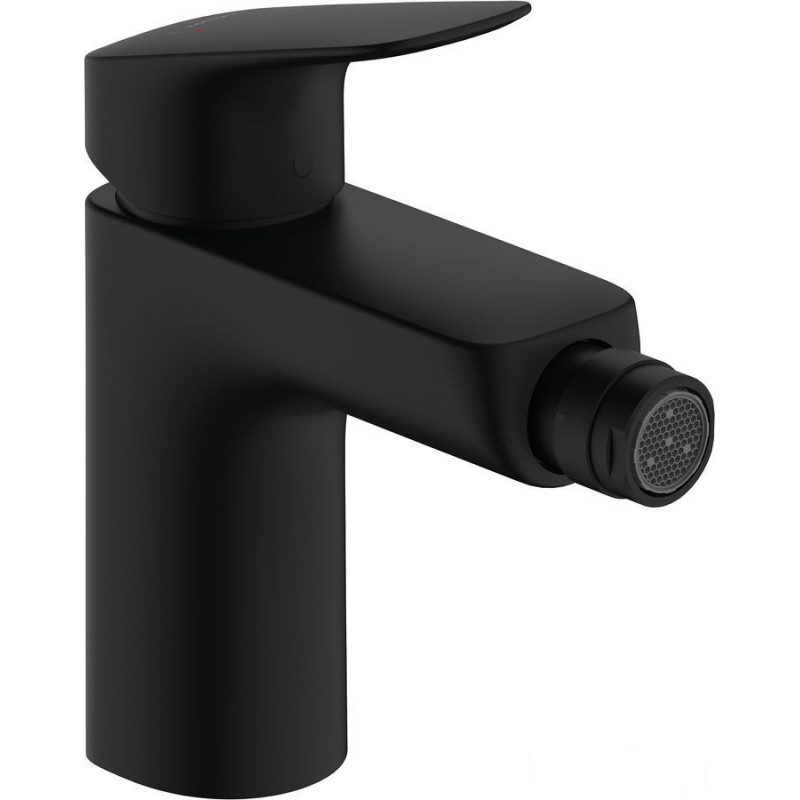 Bateria bidetowa 100 z korkiem z cięgłem Czarny Matowy Logis Hansgrohe (71200670)