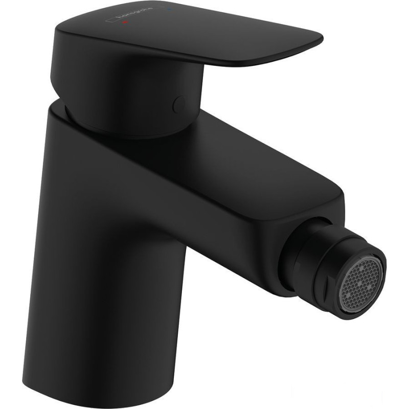 Bateria bidetowa 70 z korkiem z cięgłem Czarny Mat Logis Hansgrohe (71204670)