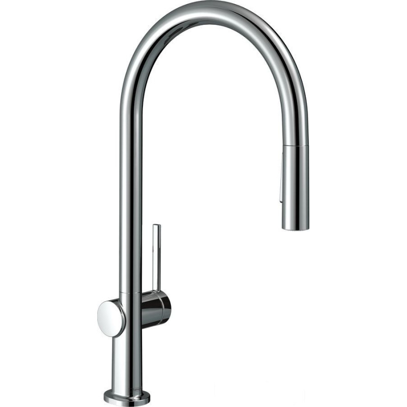 Bateria kuchenna 210 EcoSmart z wyciąganą wylewką 2jet Talis M54 chrom Hansgrohe (72842000)