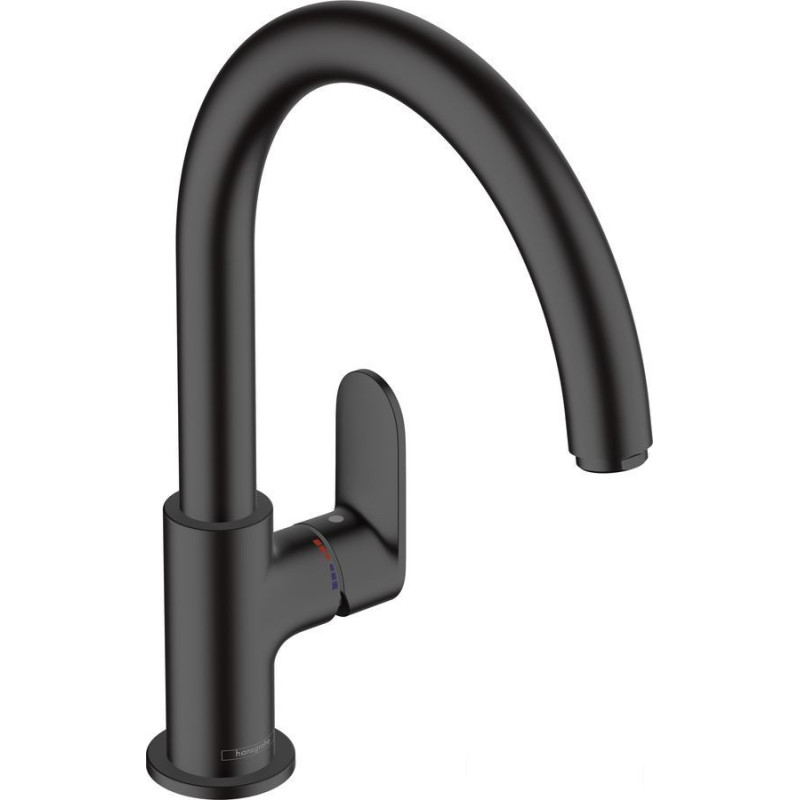 Bateria kuchenna 210 Vernis Blend czarny mat Hansgrohe (71870670)