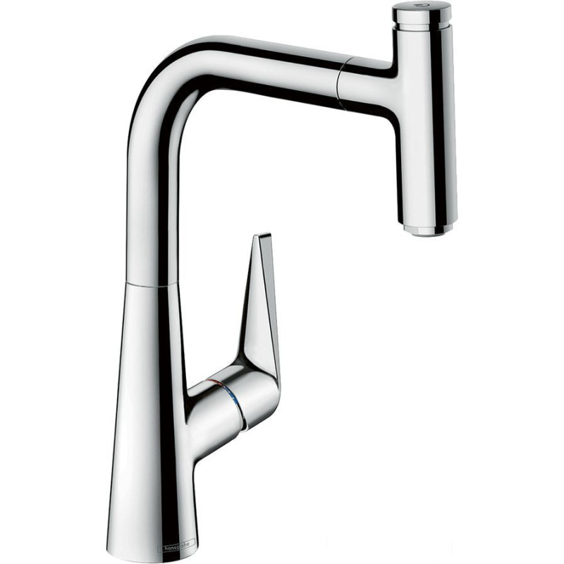 Bateria kuchenna 220 Select z wyciąganą wylewką 1jet Talis S chrom Hansgrohe (72822000)