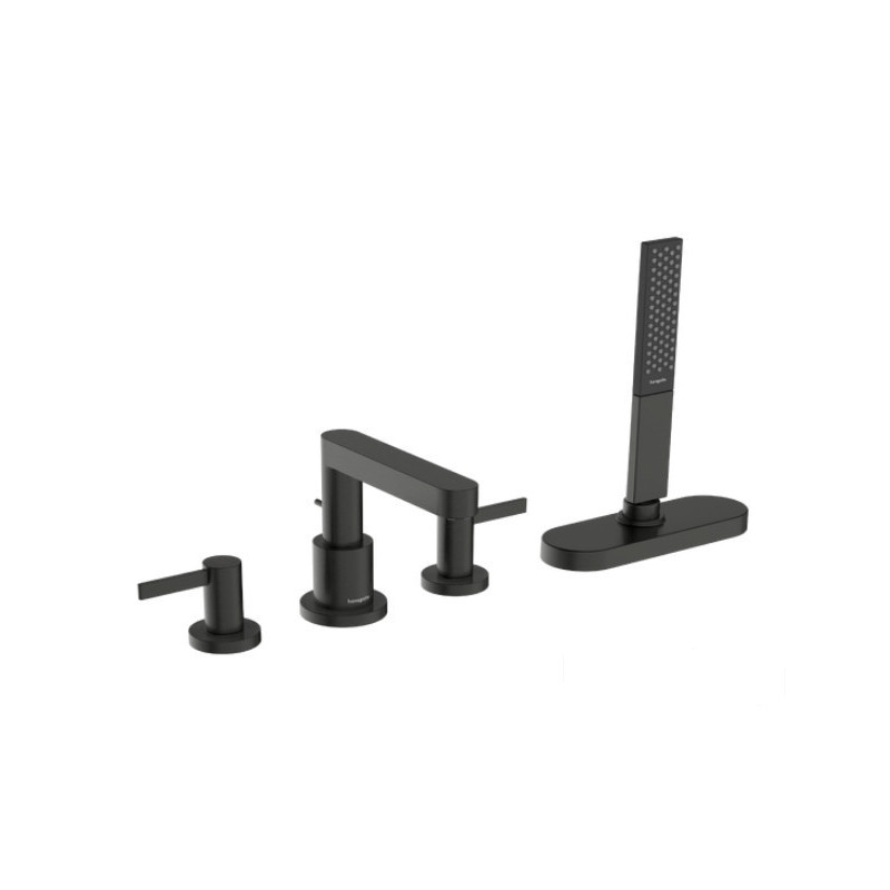 Bateria nawannowa sBox czarny chrom szczotkowany Finoris Hansgrohe (76444340)