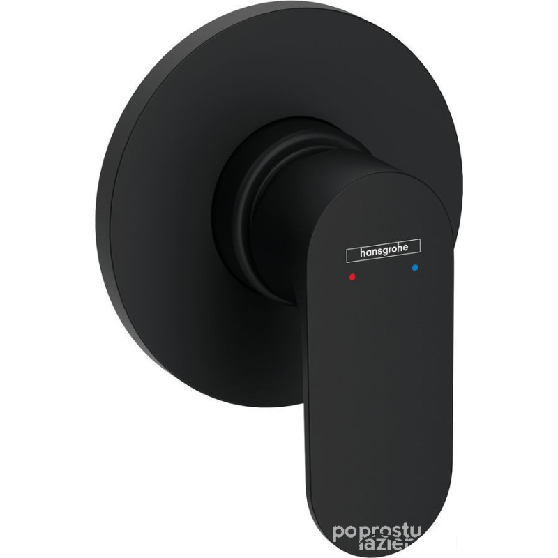 Bateria prysznicowa podtynkowa Rebris S czarny mat Hansgrohe (72649670)