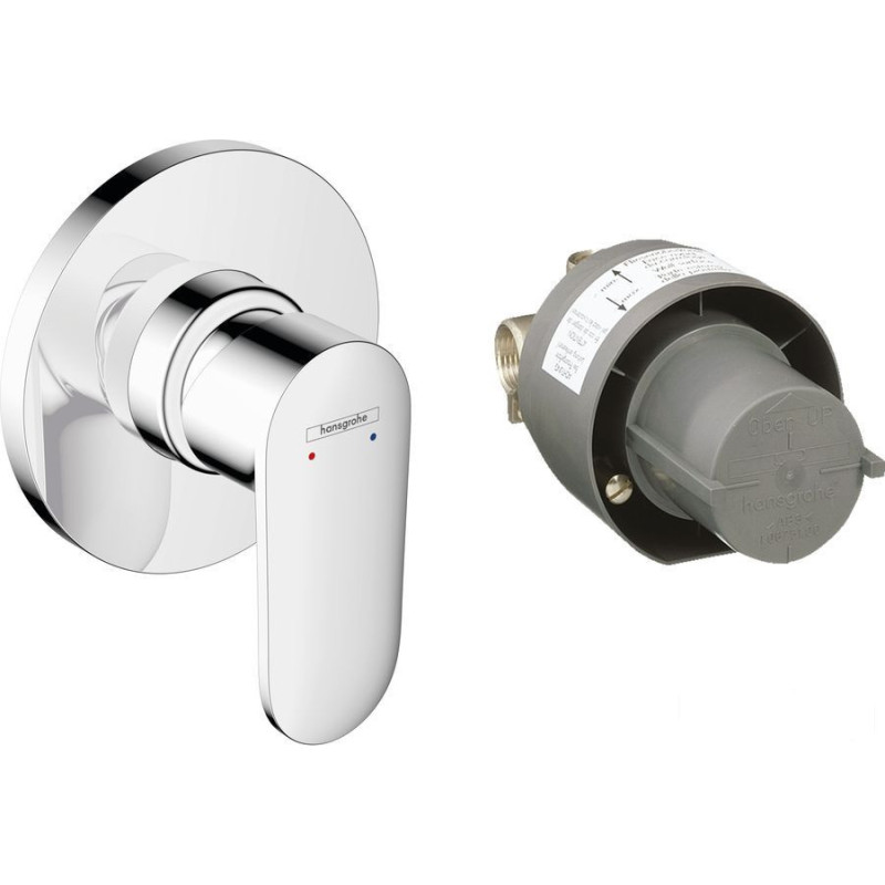 Bateria prysznicowa podtynkowa z elementem montażowym Vernis Blend chrom Hansgrohe (71663000)
