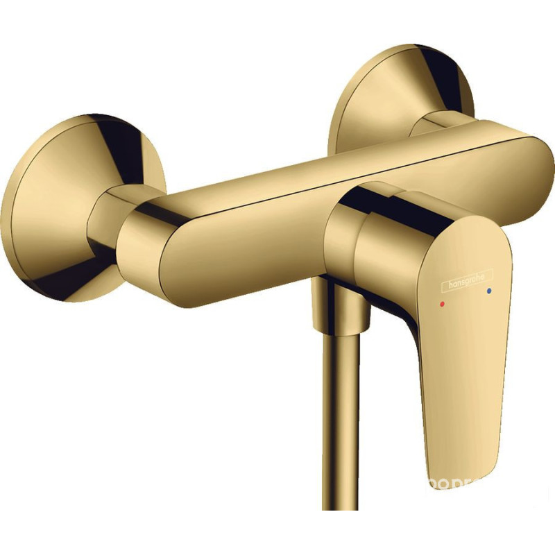Bateria prysznicowa Talis E złoty optyczny polerowany Hansgrohe (71760990)