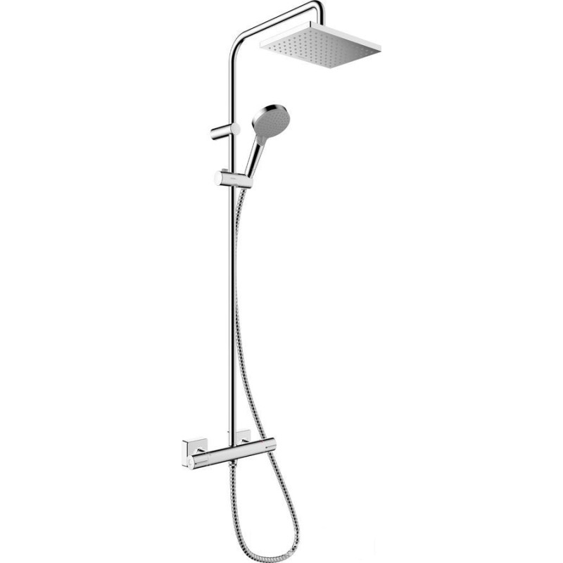Bateria prysznicowa termostatyczna 230 EcoSmart+ 1jet Vernis Shape chrom Hansgrohe (26319000)