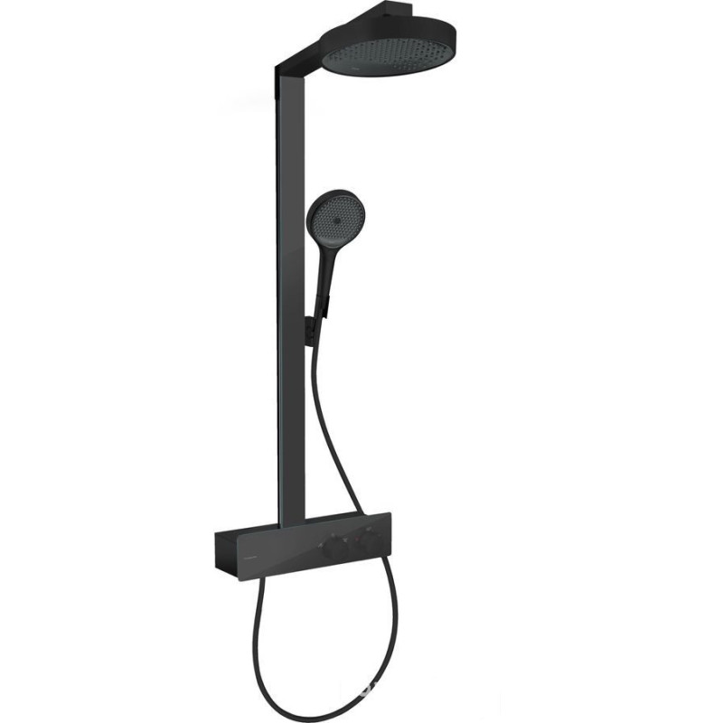 Bateria prysznicowa termostatyczna EcoSmart 1jet Rainfinity czarny mat Hansgrohe (28742670)