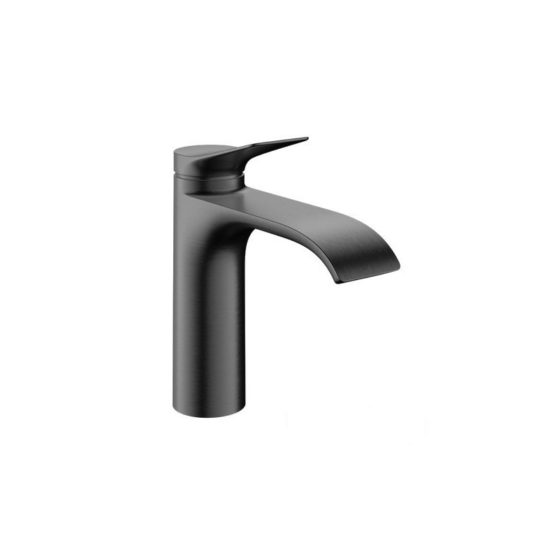 Bateria umywalkowa 110 CoolStart z korkiem z cięgłem czarny chrom szczotkowany Vivenis Hansgrohe (75023340)