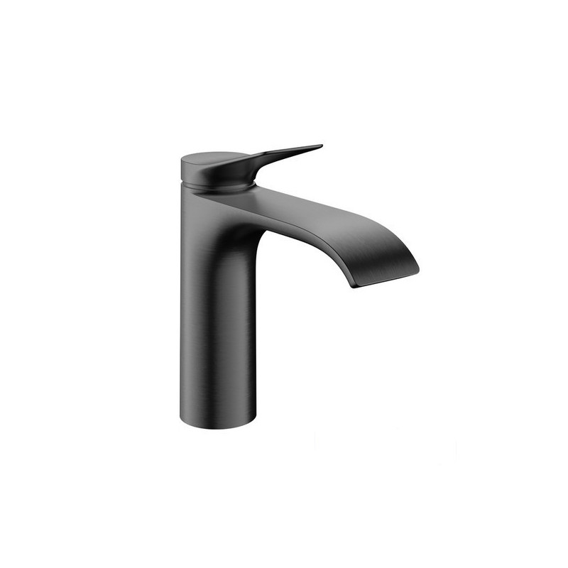 Bateria umywalkowa 110 z korkiem z cięgłem Czarny Chrom Szczotkowany Vivenis Hansgrohe (75020340)