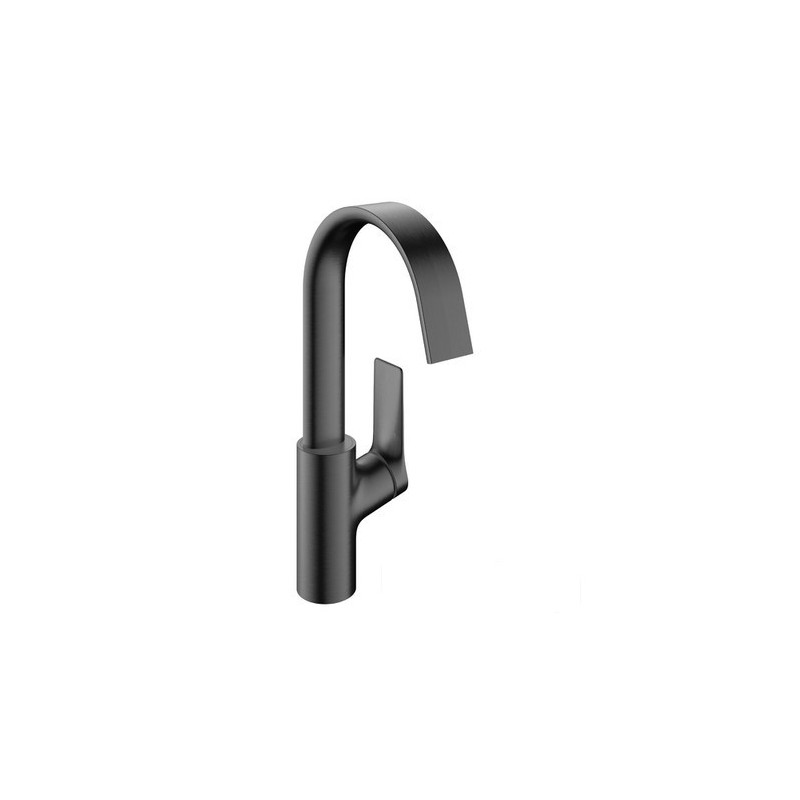 Bateria umywalkowa 210 z obrotową wylewką Czarny Chrom Szczotkowany Vivenis Hansgrohe (75032340)