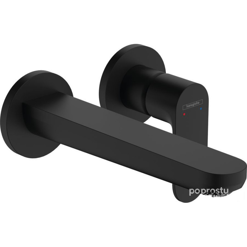 Bateria umywalkowa podtynkowa Rebris S czarny mat Hansgrohe (72528670)