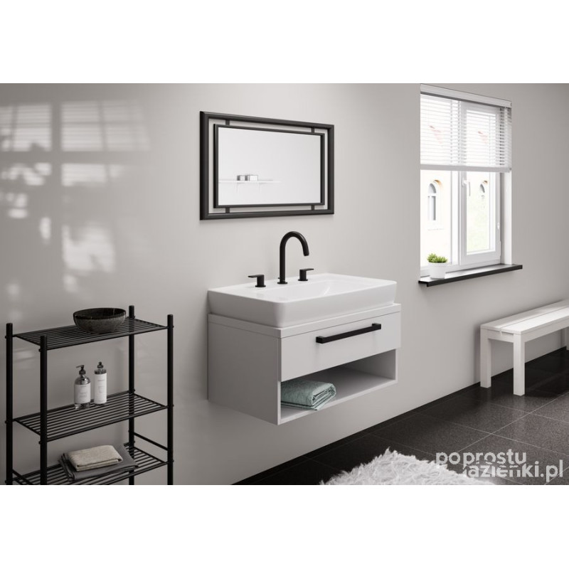 Bateria umywalkowa z korkiem Vernis Shape czarny mat Hansgrohe (71563670)