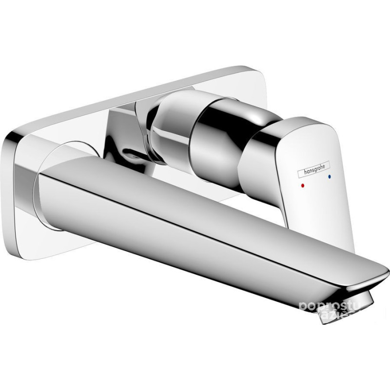 Bateria umywalkowa z wylewką 19,5 cm podtynkowa Chrom Logis Hansgrohe (71220000)