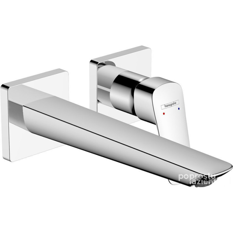 Bateria umywalkowa z wylewką 20,6 cm podtynkowa Chrom Logis Hansgrohe (71256000)