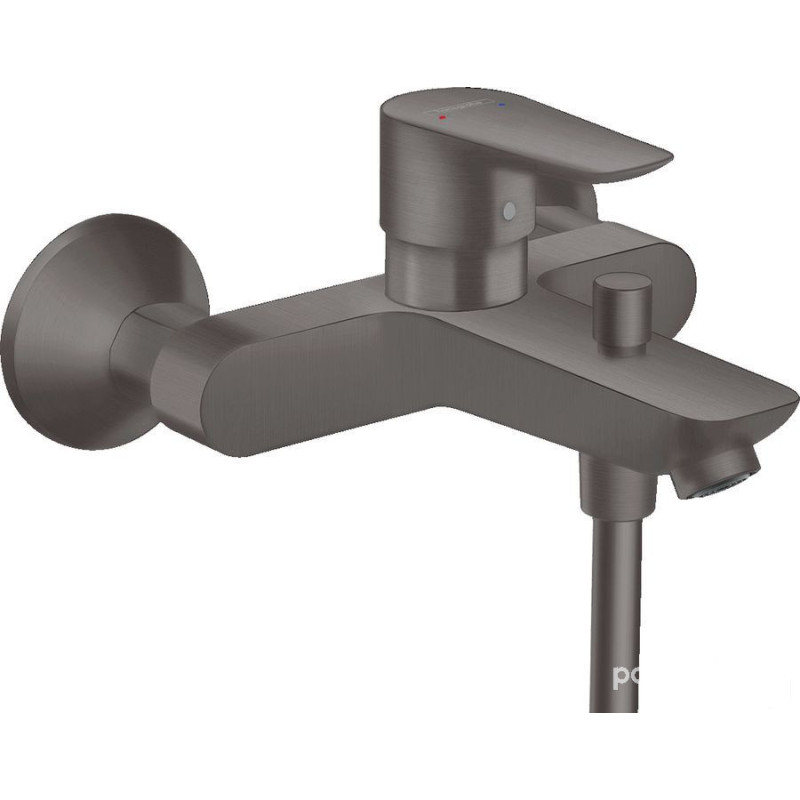 Bateria wannowa Talis E czarny chrom szczotkowany Hansgrohe (71740340)
