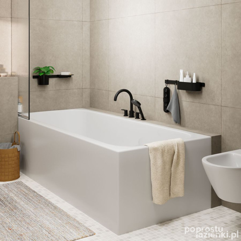 Bateria wannowa Vernis Blend czarny mat Hansgrohe (71456670)