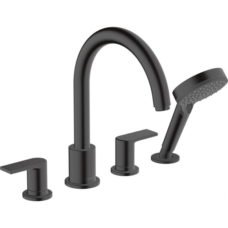 Bateria wannowa Vernis Shape czarny mat Hansgrohe (71459670)