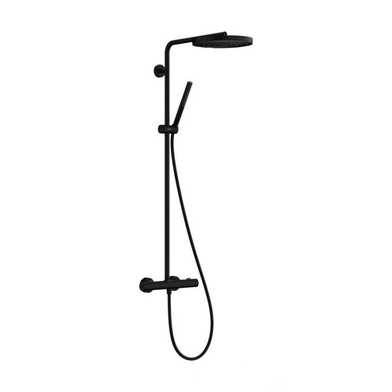Komplet prysznicowy 260 1 jet z Ecostat Fine Pulsify S Puro czarny mat Hansgrohe (24222670)
