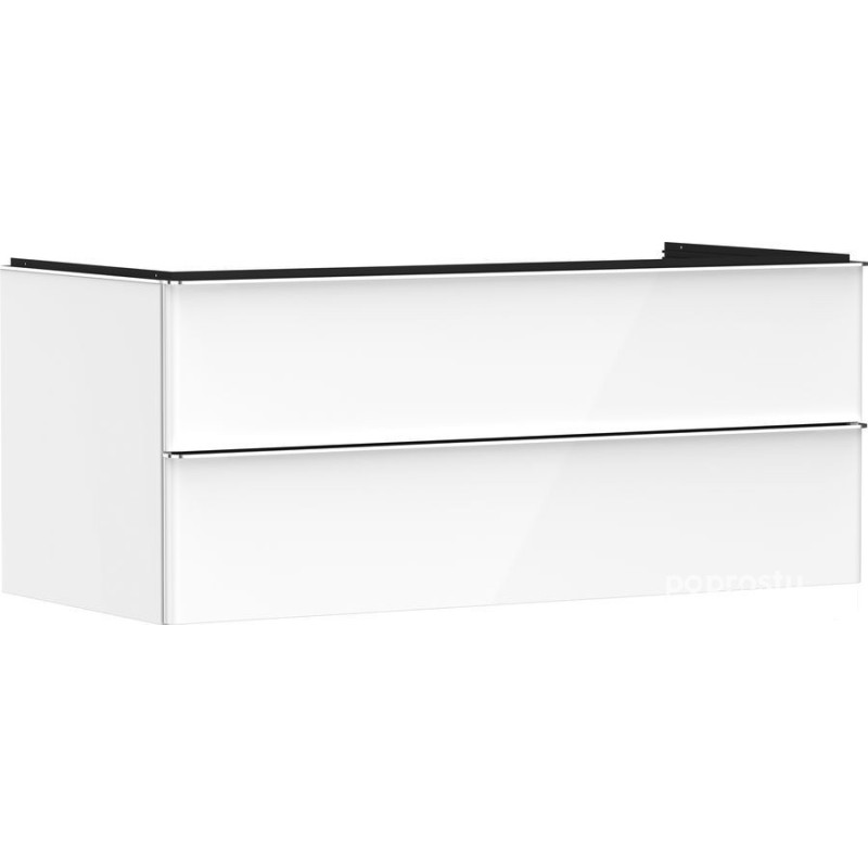 Szafka pod umywalkę 1180/550 biały wysoki połysk Xelu Q Hansgrohe (54082000)
