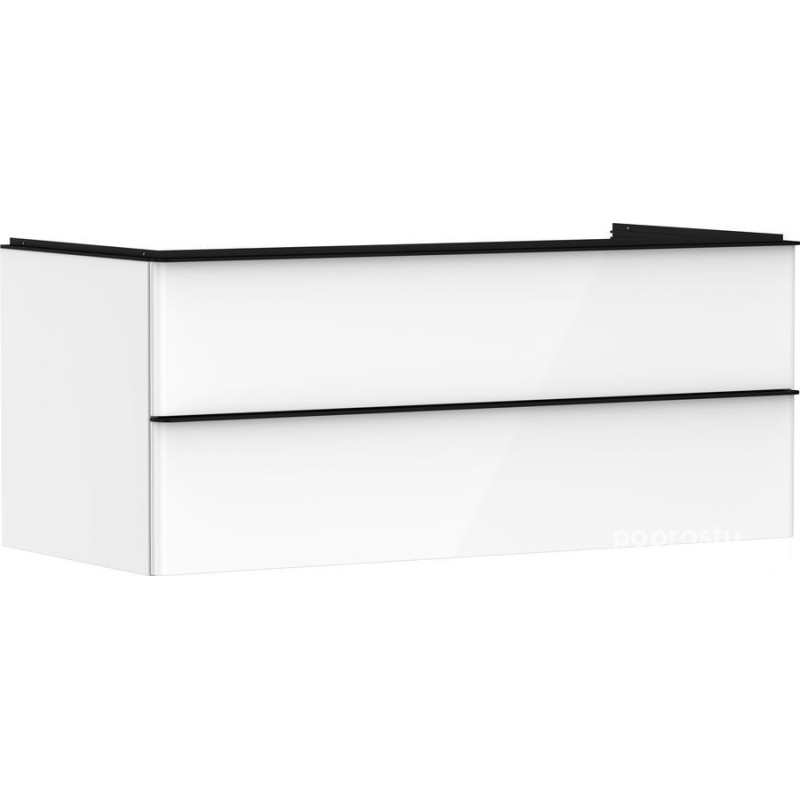 Szafka pod umywalkę 1180/550 biały wysoki połysk Xelu Q Hansgrohe (54082670)