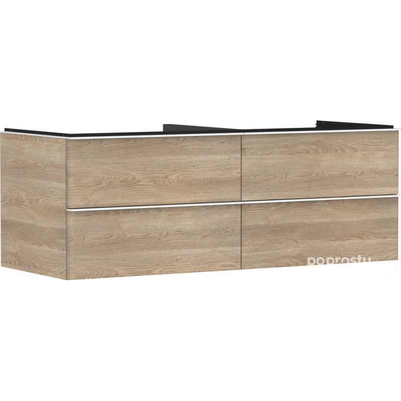 Szafka pod umywalkę 1360/550 dąb Xelu Q Hansgrohe (54088700)