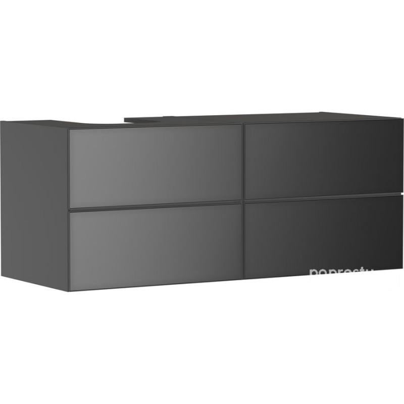 Szafka pod umywalkę 1370 lewa szary łupek matowy Xevolos E Hansgrohe (54238770)