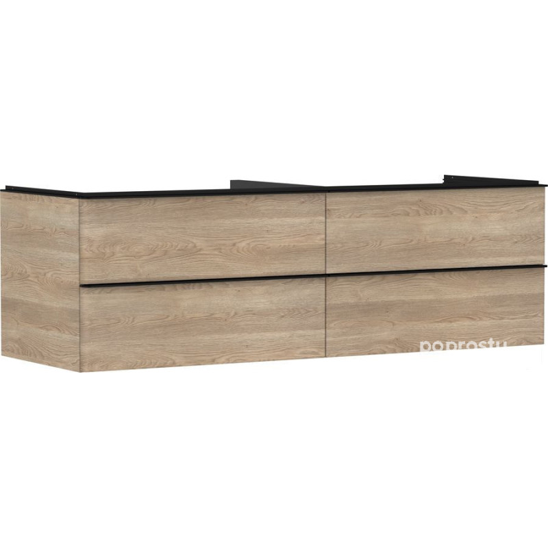 Szafka pod umywalkę 1560/550 naturalnego dębu Xelu Q Hansgrohe (54092670)