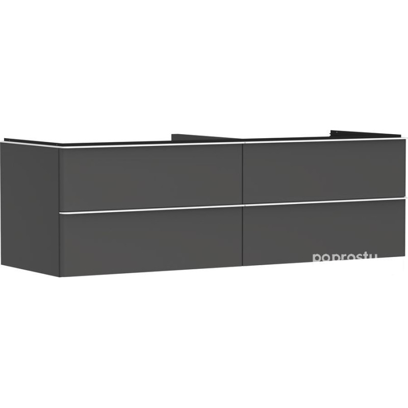 Szafka pod umywalkę 1560/550 szary diament matowy Xelu Q Hansgrohe (54091700)