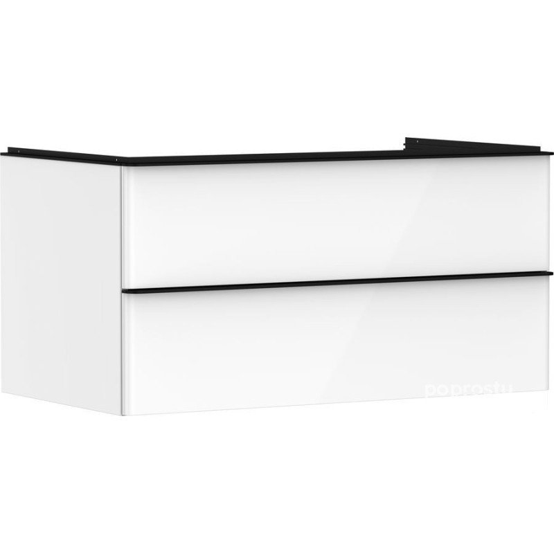 Szafka pod umywalkę 980/550 biały wysoki połysk Xelu Q Hansgrohe (54078670)