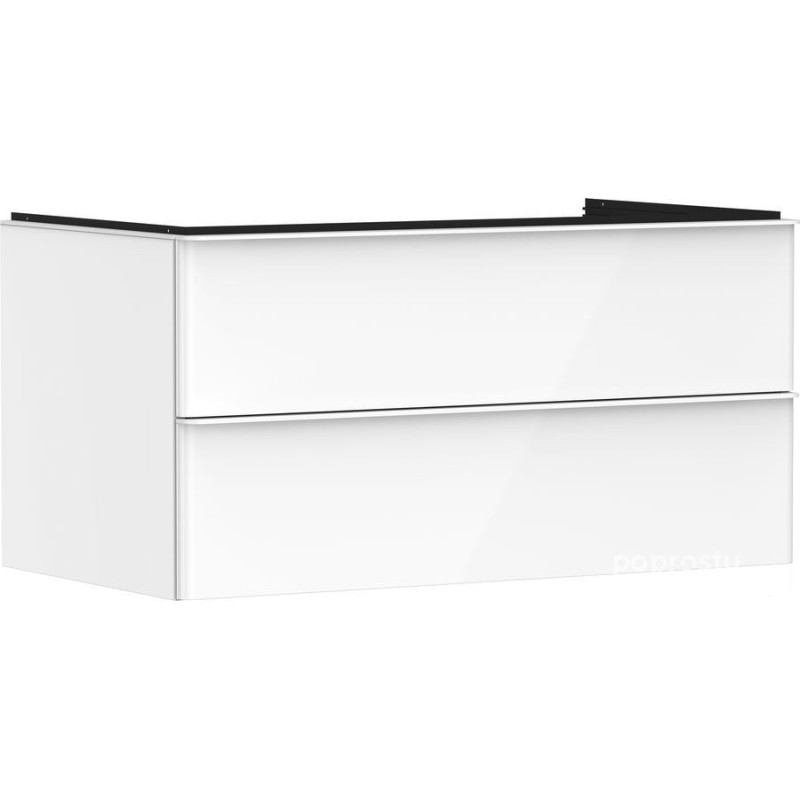 Szafka pod umywalkę 980/550 biały wysoki połysk Xelu Q Hansgrohe (54078700)