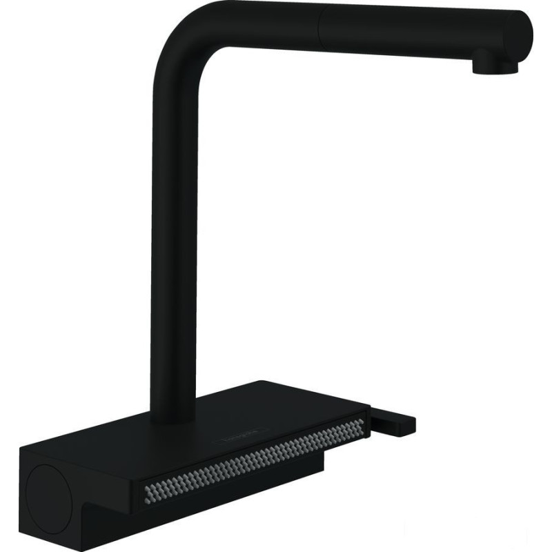 Bateria kuchenna Select z wyciąganą wylewką 2jet Aquno Select M81 czarny mat Hansgrohe (73836670)