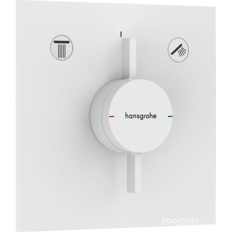 Bateria podtynkowa DuoTurn biały mat Hansgrohe (75417700)