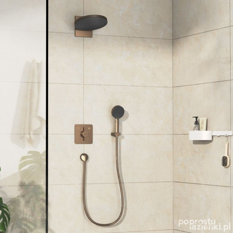 Bateria podtynkowa DuoTurn brąz szczotkowany Hansgrohe (75414140)