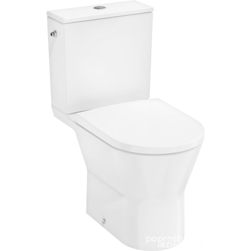 Kompakt WC 640 odpływ poziomy przyłącze z boku AquaChannel Flush z deską WC Biały EluPura Hansgrohe (60267450)