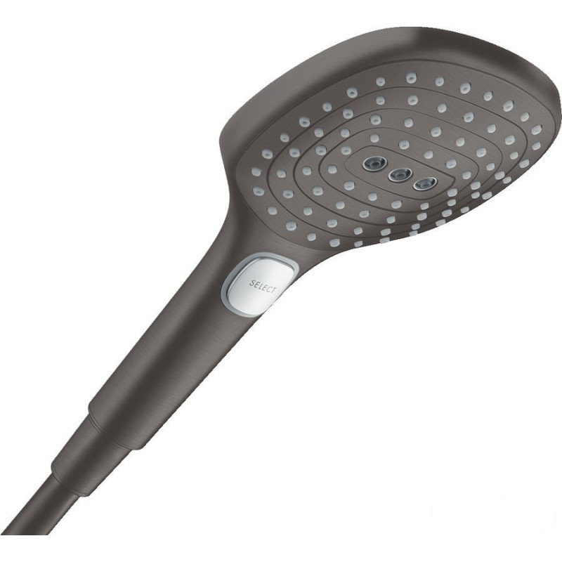 Słuchawka prysznicowa 120 Select Raindance Select czarny chrom szczotkowany Hansgrohe (28728340)