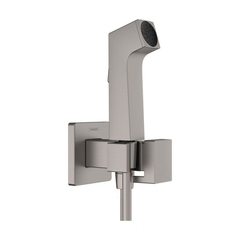 Słuchawka prysznicowa czarny chrom szczotkowany Hansgrohe (29231340)