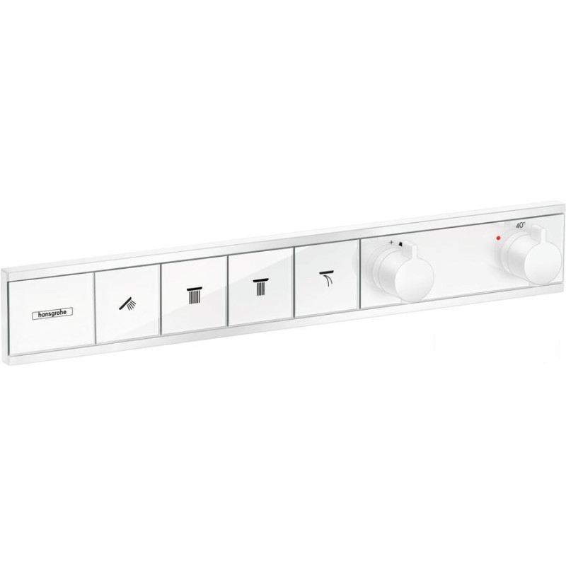 Bateria prysznicowa termostatyczna podtynkowa RainSelect biały mat Hansgrohe (15382700)
