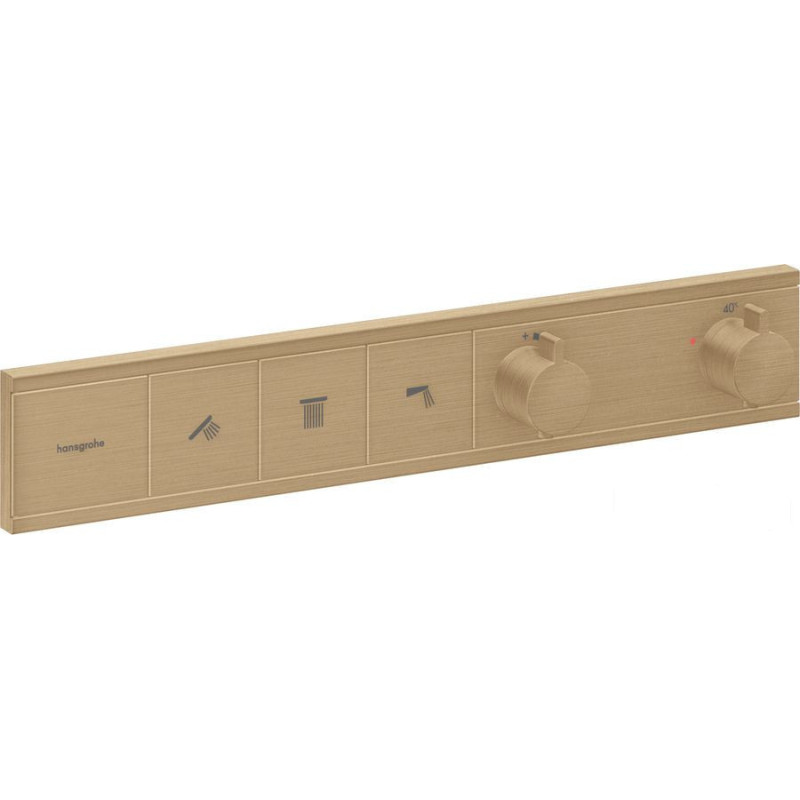 Bateria prysznicowa termostatyczna podtynkowa RainSelect brąz szczotkowany Hansgrohe (15381140)