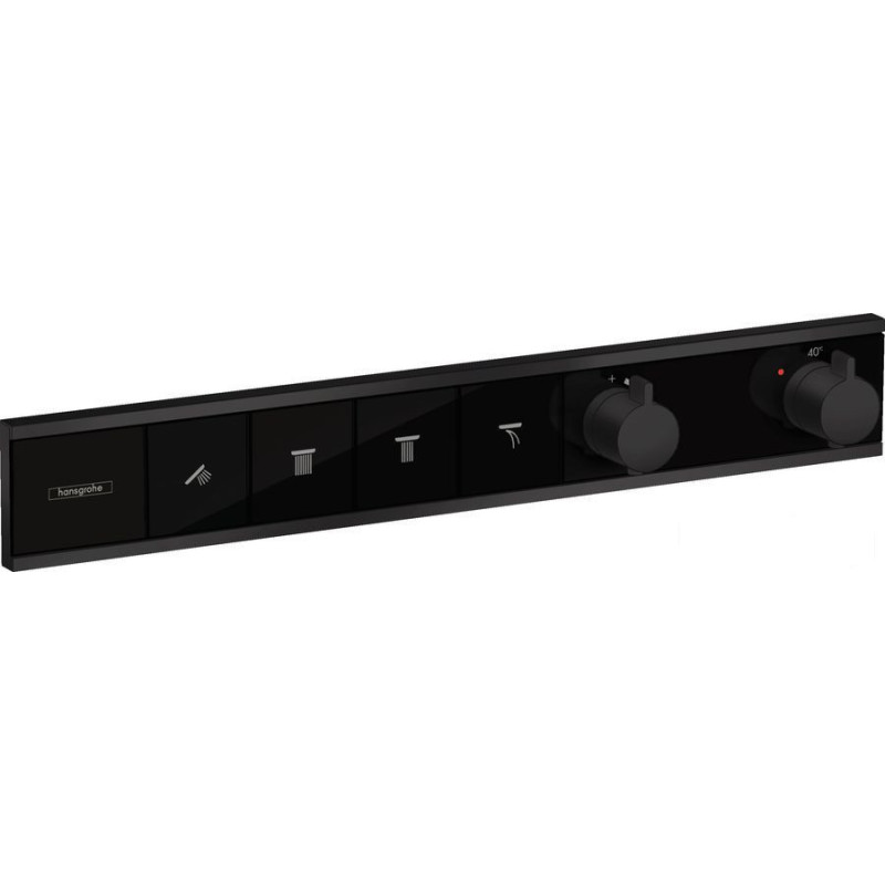 Bateria prysznicowa termostatyczna podtynkowa RainSelect czarny mat Hansgrohe (15382670)